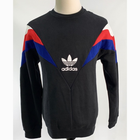 adidas originals neva crew sweat in black